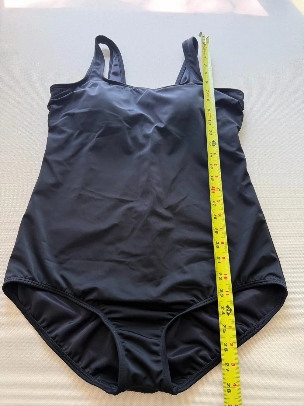 Lands' End Black One-Piece Swimsuit size 16